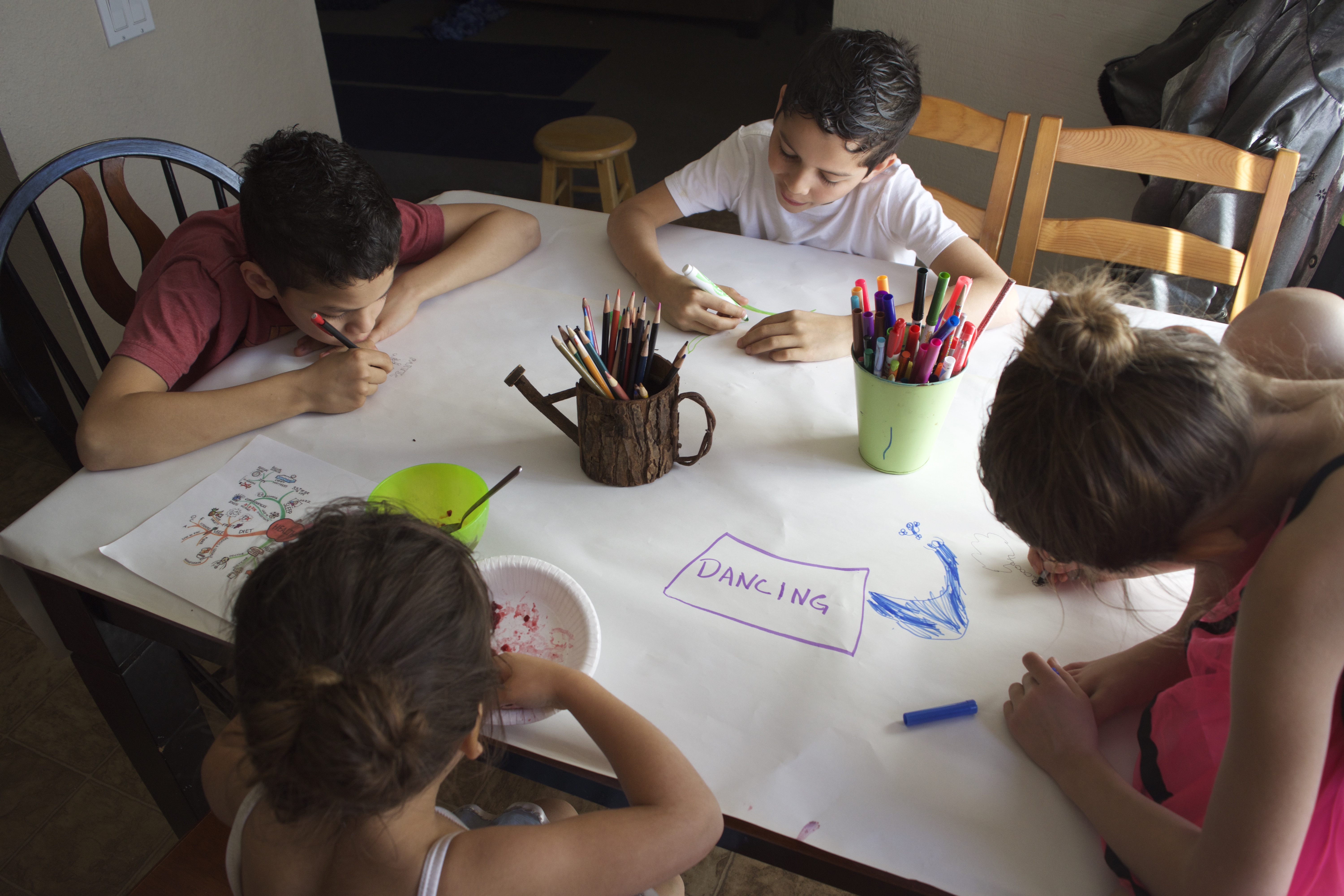 Mind mapping is a creative way to look at and organize ideas, and all ages can do it!