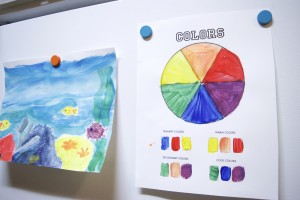 Color wheel activity for kids