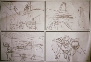 Use a comic to cut and rearrange for for puzzle-solving ability and logic. *Comic by my 9-yr-old