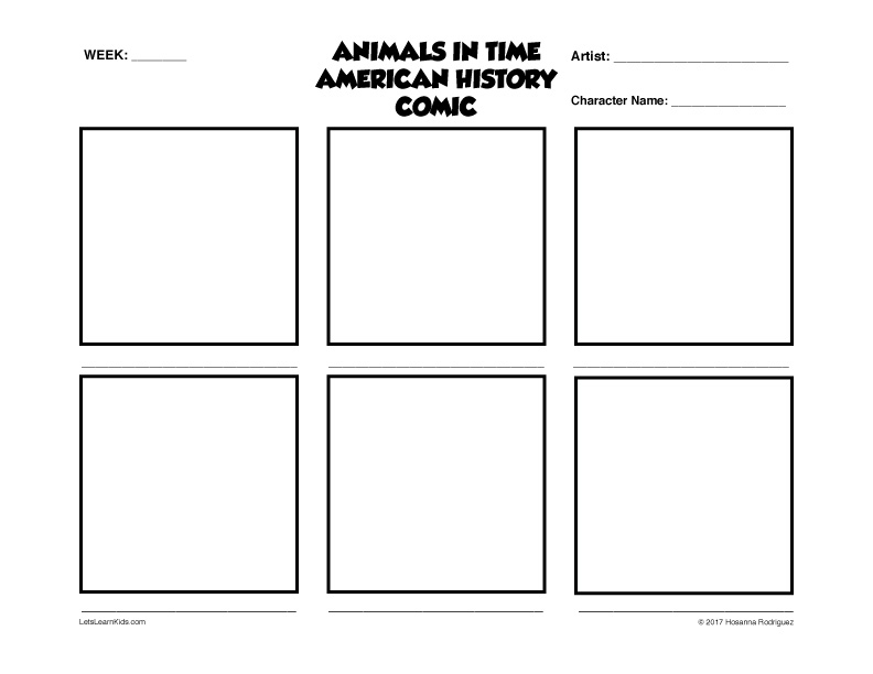 American History, Advanced Comic Template